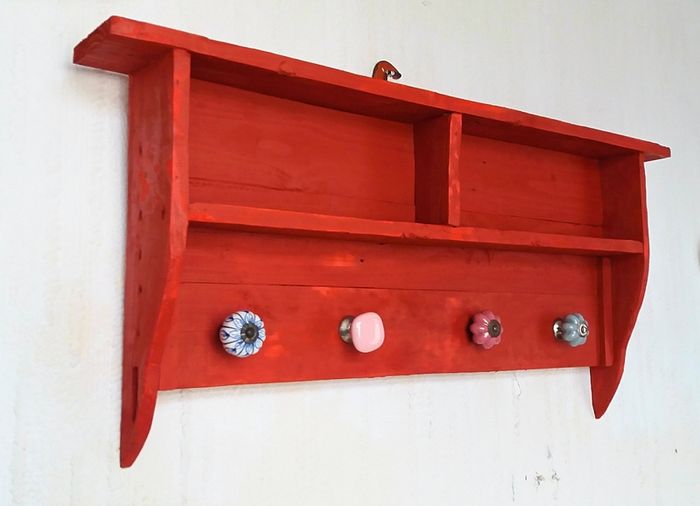 NEW Rustic cubbybox shelf / coat n hat rack
