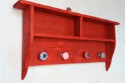 NEW Rustic Cubby Box Shelf / Coat &amp; Hat Rack