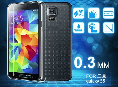 2 x Tempered Glass Screen Protector for Samsung Galaxy S5
