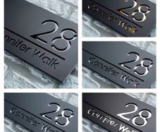 Customisable House number plate