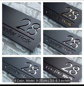 Customisable House number plate