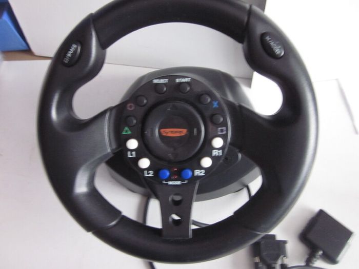 PS2 Sabre AG08230 Compact Steering Wheel & Pedals