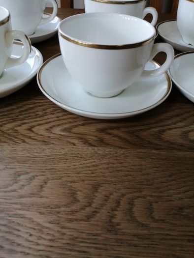 Wedgwood Vintage Cups & Saucers Bone China  Hotel Quality x 8