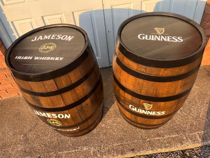 whiskey barrels
