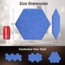 NEW SALE | 12 Pack Hexagon Acoustic Panels Self-adhesive, 30x26x0,9cm High Density Sound Proof Panels Image 8