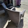Pair of Designer Oaken Suede Lounge Chairs Ideal Image 3