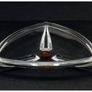 Mid Century Modernist Propeller Style Walther Glass Ashtray Image 2