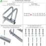 3 Bike Stand Floor or Wall mounted bike rack for garage Bicycle Parking rack Cycle Storage Locking Stand Image 2