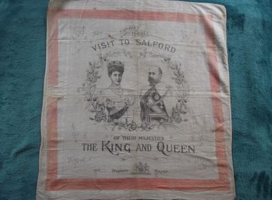 Commemorative Handkerchief - Royal Visit to Salford July 13th 1905
