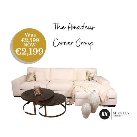 Large cream corner sofa - price drop
