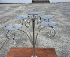 Lovely metal pillar candleholder