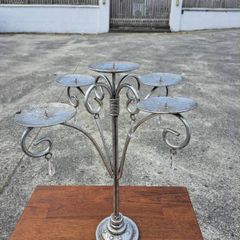 Lovely metal pillar candleholder