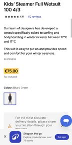 kids wetsuit