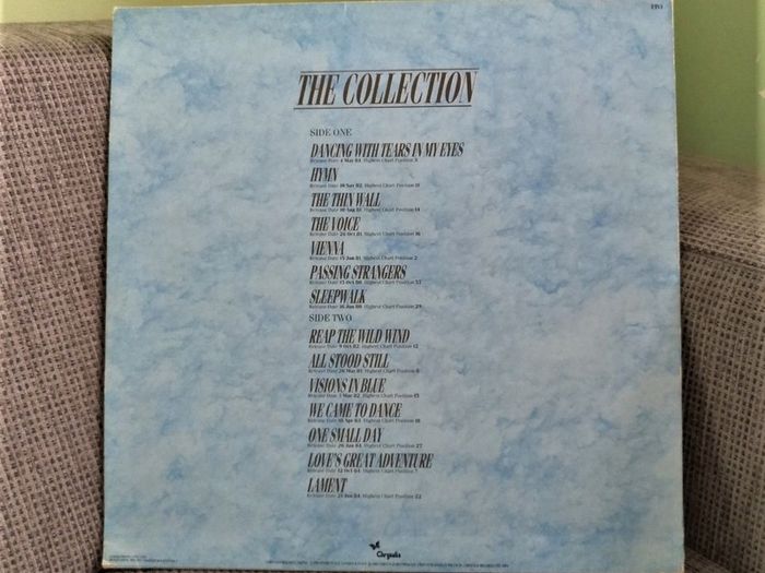 Ultravox Lp.The Collections.1984.Chrysalis.Ex.