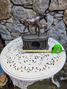 pewter horse an foul beautiful piece