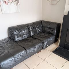 Black Connectable Sofas