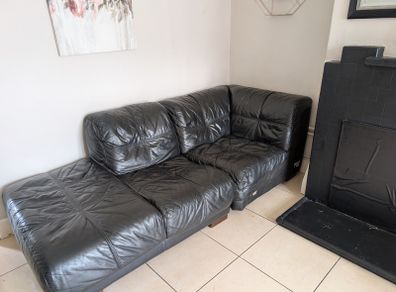 Black Connectable Sofas