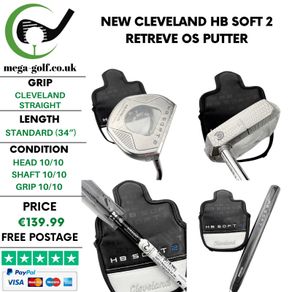 New Cleveland HB Soft 2 Retreve OS Putter / 34