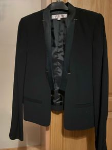 French Connection black blazer with stunning front details size 6