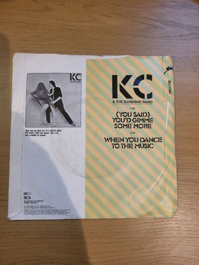 KC And The Sunshine Band You Said Youd Gimme Some More 7 inch Single