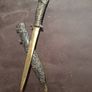 sold brass Vintage Ornamental Souvenir Dagger & Scabbard Image 2
