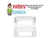 Nintendo Switch OLED Protective Silicone Rubber Gel Console Soft Case Cover White