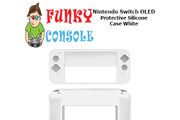 Nintendo Switch OLED Protective Silicone Rubber Gel Console Soft Case Cover White