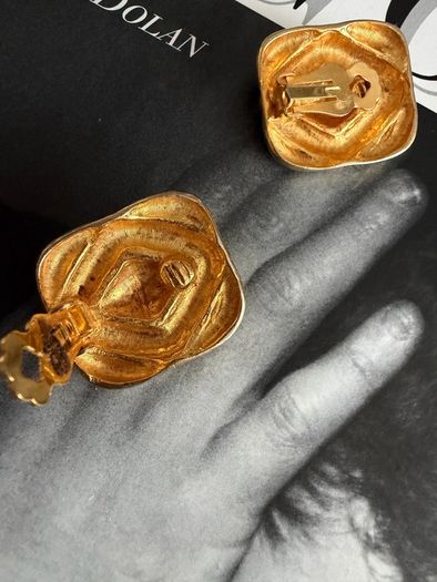Vintage clip on earrings
