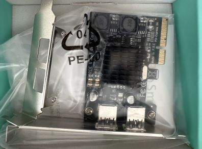 FebSmart FS-A2-Pro PCIe USB 3.1 Gen 2 2-Port Expansion Card  New