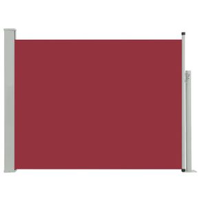 Patio Retractable Side Awning 140x500 cm Red