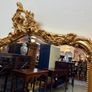 Ornate French Style Carved Scroll Mirror in Gilt Finish Image 3