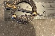 vintage tara brooch silver and gold