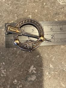 vintage tara brooch silver and gold