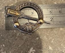 vintage tara brooch silver and gold