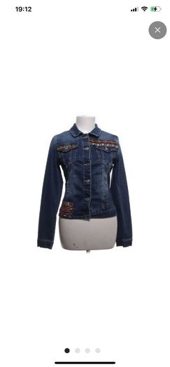 Denim embellished jacket. Size S