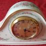 Lenox Porcelain Floral Mantle Clock Made In USA Image 3