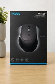 Rapoo MT550 Wireless Bluetooth Ergonomic Mouse Boxed with USB Receiver