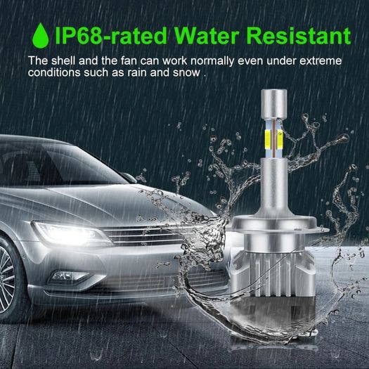 4 Sides 18000LM Led Canbus H1 H3 H4 H7 H8 H11 9005 HB3 9006 HB4 Turbo Led Headlight Bulbs 6000K 12V Auto Car Lights Fog Lamp