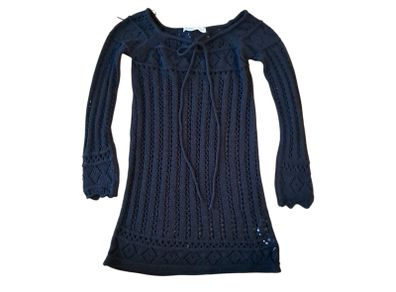Bershka knit/crochet sweater-dress NWT