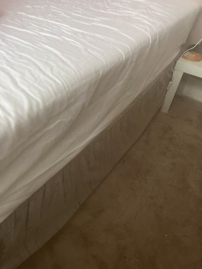 double bed base and mattress
