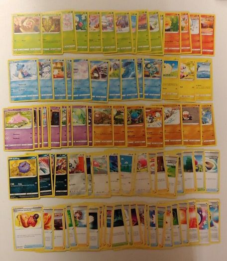 Chilling Reign Pokemon Complete Set Of Common & Uncommon 89 Cards Inc Trainers