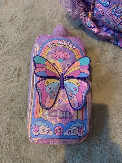 Smiggle school bag, lunch box and pencil case