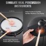Electric Drum Set Electronic Drum Kit 480 Sounds for Beginners & Adults Image 6