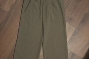 Zara khaki green trousers with darts size XS