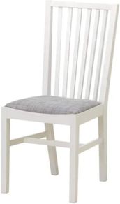 IKEA NORRNAS Dining Chair White / Isunda Grey