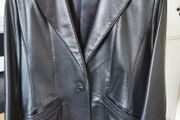 Black real leather Jacket UK 14