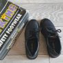 women ladies work shoes boots black Image 2