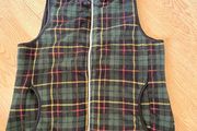 Check Sleeveless Fleece Jacket