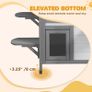2-Story Indoor or Outdoor Cat House W/ Escape Door, Cat Shelter, White Image 4