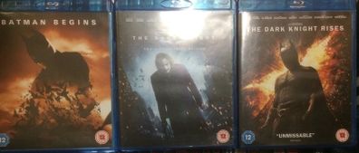 Batman Trilogy (Chistopher Nolan & Christian Bale) [3xBlu-ray Movies]